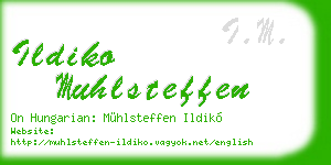 ildiko muhlsteffen business card