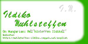 ildiko muhlsteffen business card